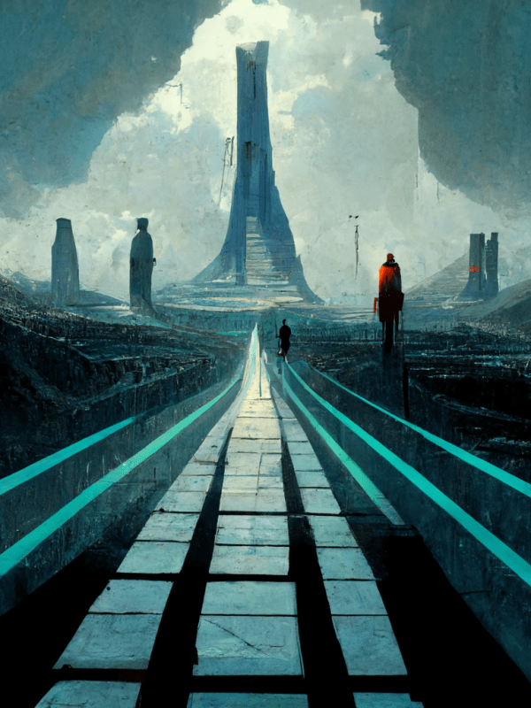 Sombras de la raza que está llegando